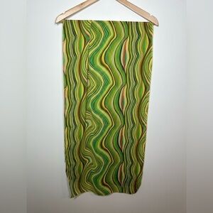 GREEN‎ Wavy Striped Fashion Scarf